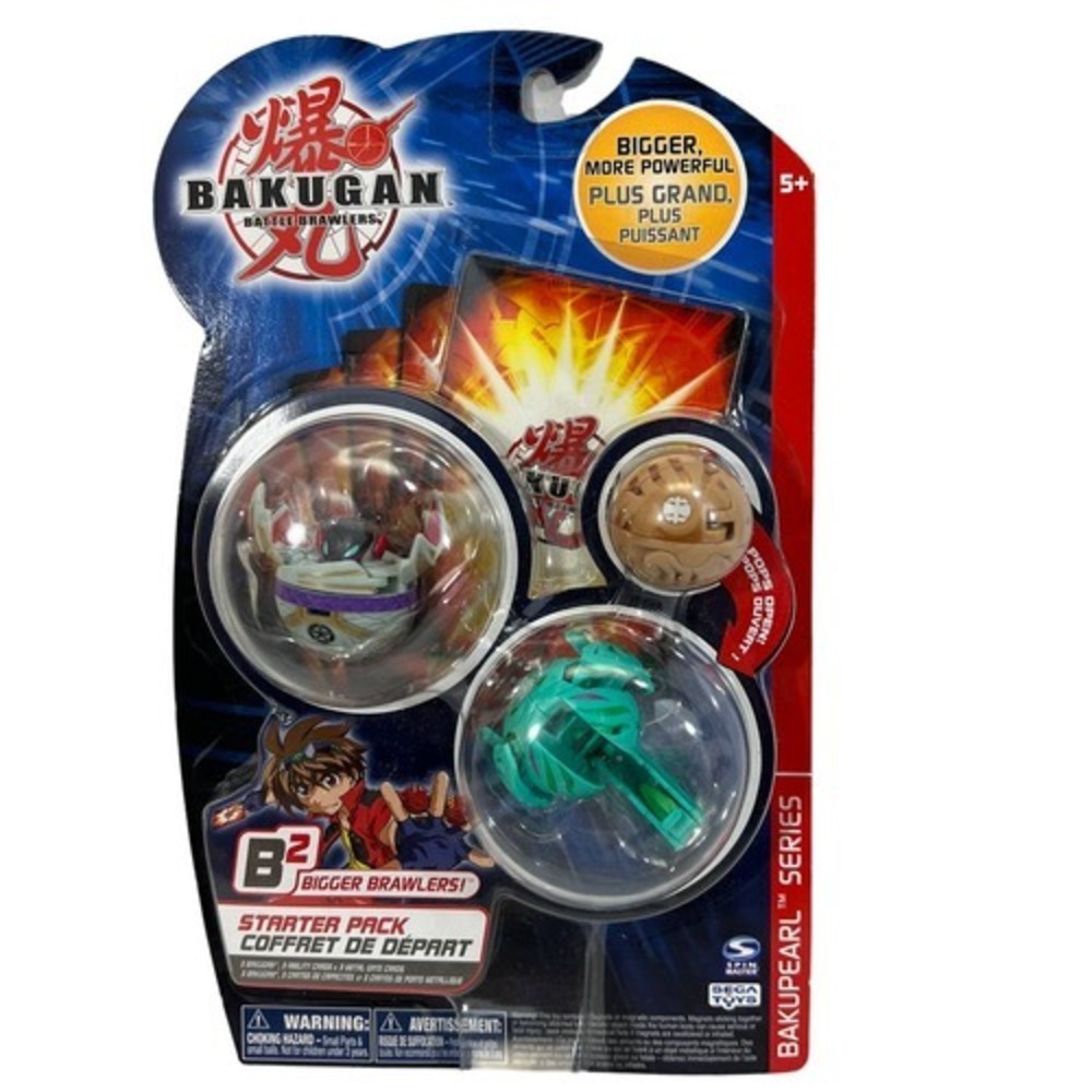 NEW 2008 Bakugan B2 Starter Pack Bigger Battle Brawlers Bakupearl Series Sealed